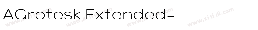 AGrotesk Extended字体转换